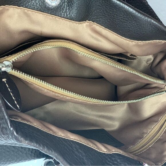 Coach Penelope Dark Brown Pebbled Leather Carryall Tote Purse G0982-14425 - Picture 13 of 16